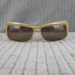 New Divine Eyewear Crush Tan Horn/Polarized Amber Sunglasses NWT Women's